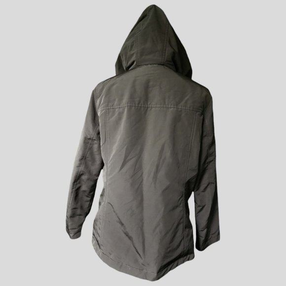 NWT TOMMY HILFIGER (MED) Olive Insulated Plush Lined Winter Jacket - Picture 5 of 11